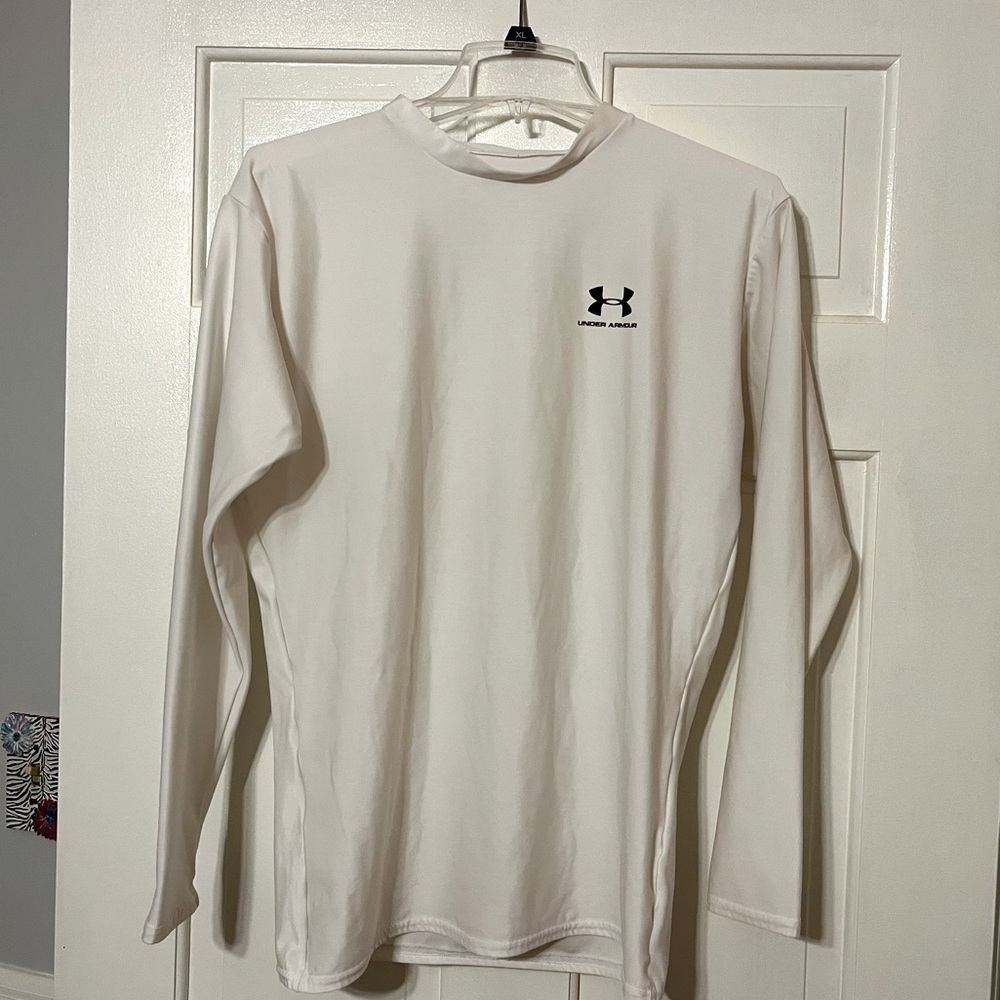 Under Armour White Long Sleeve Shirt XXL